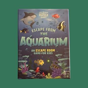 Professor PUZZLE Escape from The Aquarium Escape Room Strategy Game Open Box NEW